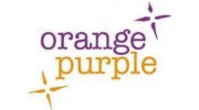 Orange Purple Face & Body Art