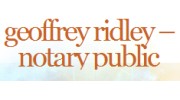 Geoffrey Ridley - Notary Public