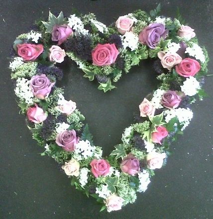 Open Floral Heart