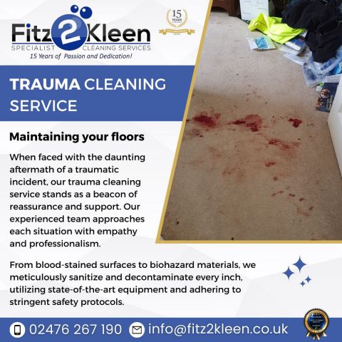 Trauma Cleaning Coventry - Fitz2kleen