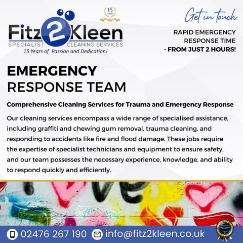 Fire and flood restoration Cleaning Coventry - Fitz2kleen