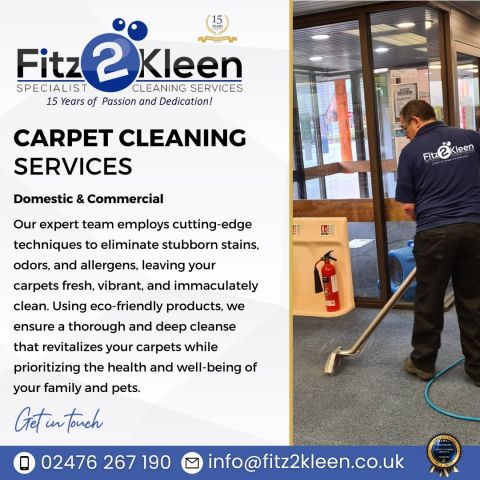 Carpet Cleaning Coventry - Fitz2kleen