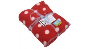 Handmade Red Polka Dot Blankets