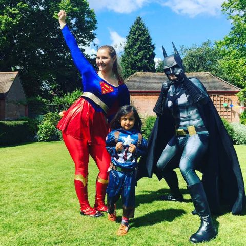 Superhero party entertainers