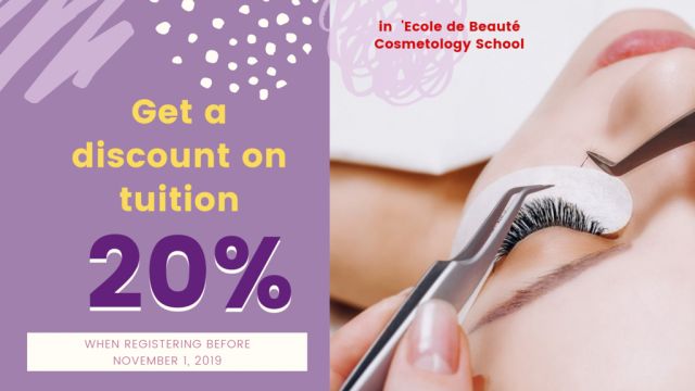 Student discounts for eyelash courses
