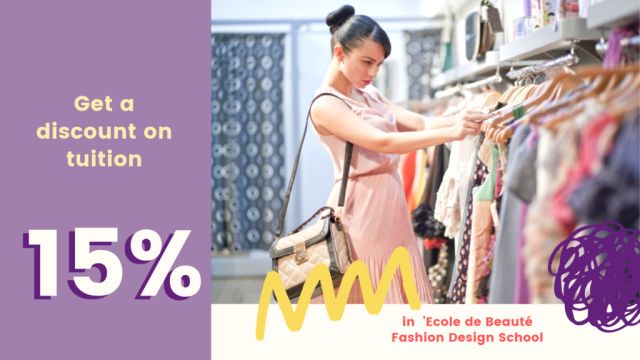 Student discounts for fashion courses