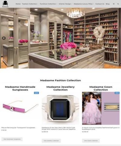 Ecommerce website for Madaame in Lancashire
