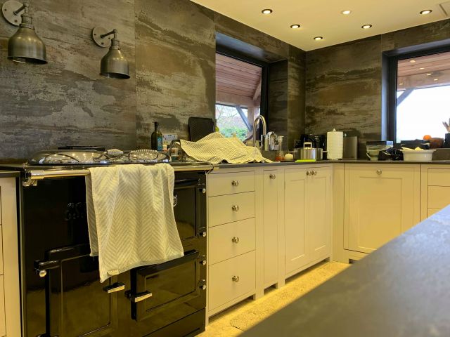 Dekton wall cladding and kitchen worktops installation