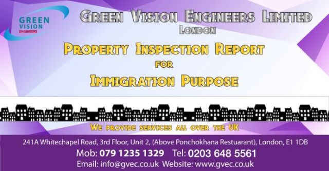 Property Inspection for UK Visa and Immigration