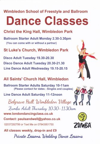 Wimbledon School of Freestyle and Ballroom dance classes