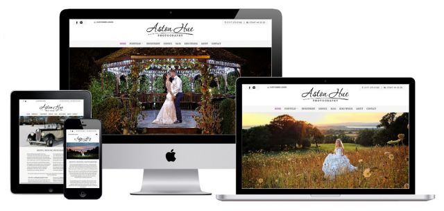 Website for a wedding photographer