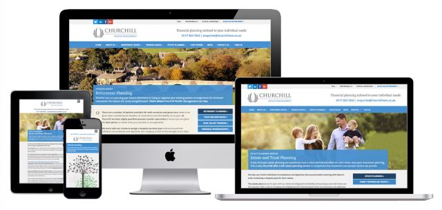 Website for a financial company