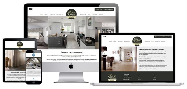 Website for a kitchen and bathroom shop