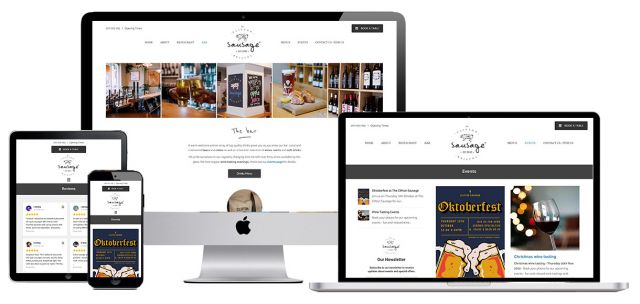 Website for a restaurant