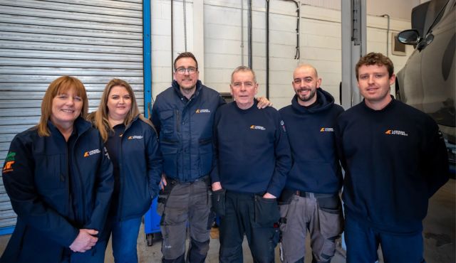 Lawson AutoTech mechanics and office staff