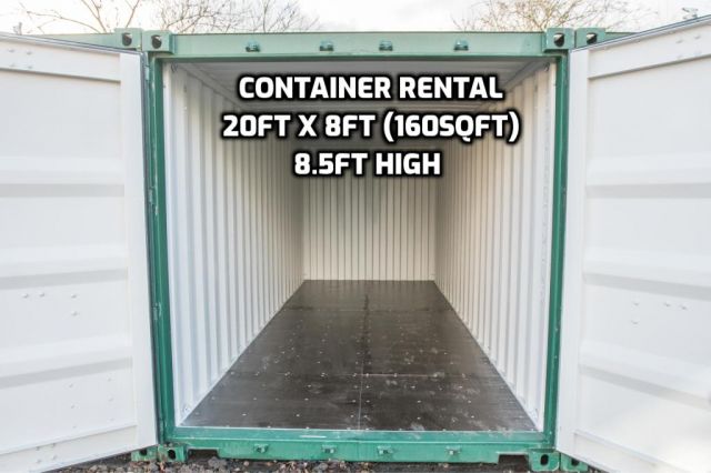 20ft x 8ft (160sqft) Container Storage