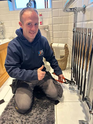 BK Plumbing & Heating at work