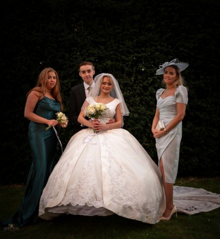 Group photo Bride and groom with their family