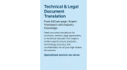 Technical & Legal Document Translation