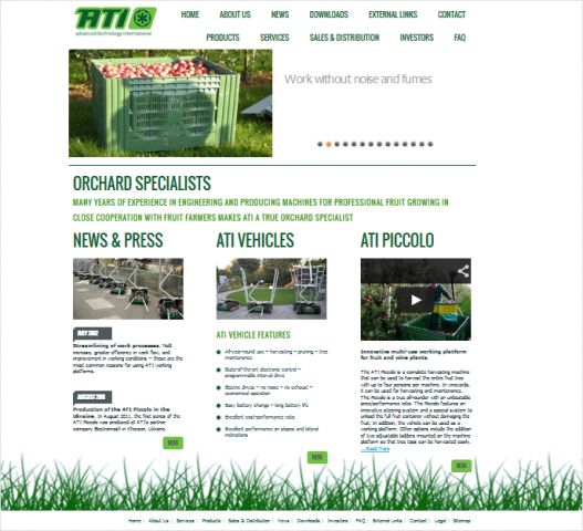 ATI Electric Vehicles for orchards
