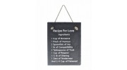 Recipe For Love Slate Plaque