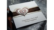 'Mocha' Handmade Engagment Card