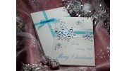 'White Christmas' Luxury Handmade Christmas Card