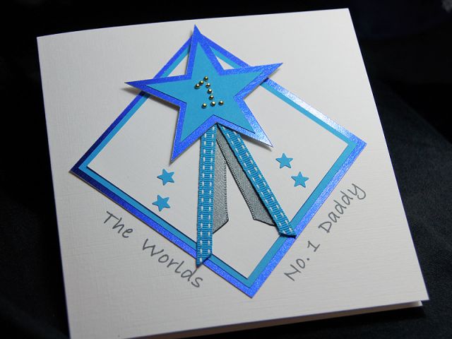'Star Dad' Handmade Fathers Day Card