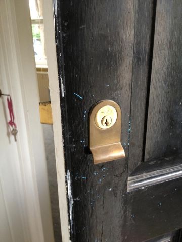 Front door lock changed