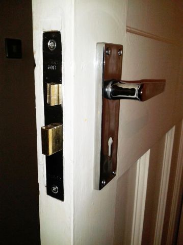 Mortice lock fitted
