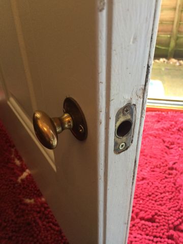 Mortice door bolt replaced