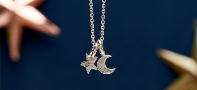 Twilight Moon and Star pendant