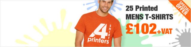25 Printed Mens T Shirts - Special Offer