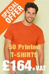 50 Printed T Shirts - Special Offer